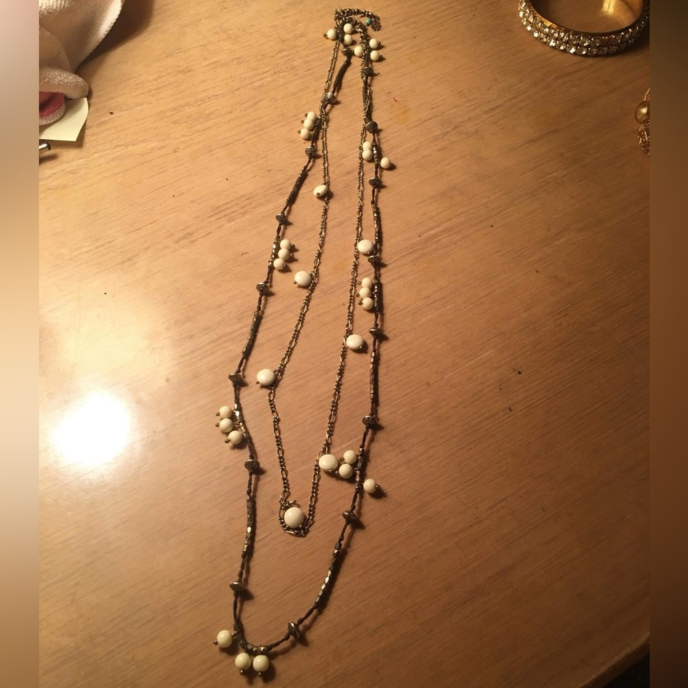 Costume Jewelry Double Layered Necklace